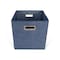 John Louis Home Fabric Bins, Tweed, Navy Blue, 11 in W BIN-C-T05 - alternate 3